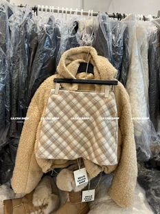 宽松百搭格子半身裙女高腰显瘦a字裙 韩版 韩国东大门2025冬季 新款