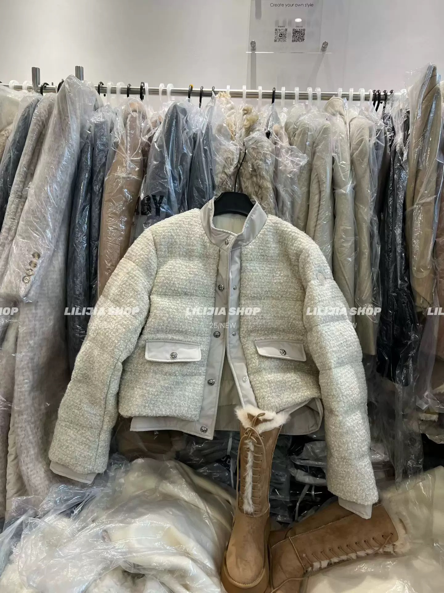 2025冬季新款韩版百搭圆领小香风气质90白鸭绒国际标羽绒服外套潮