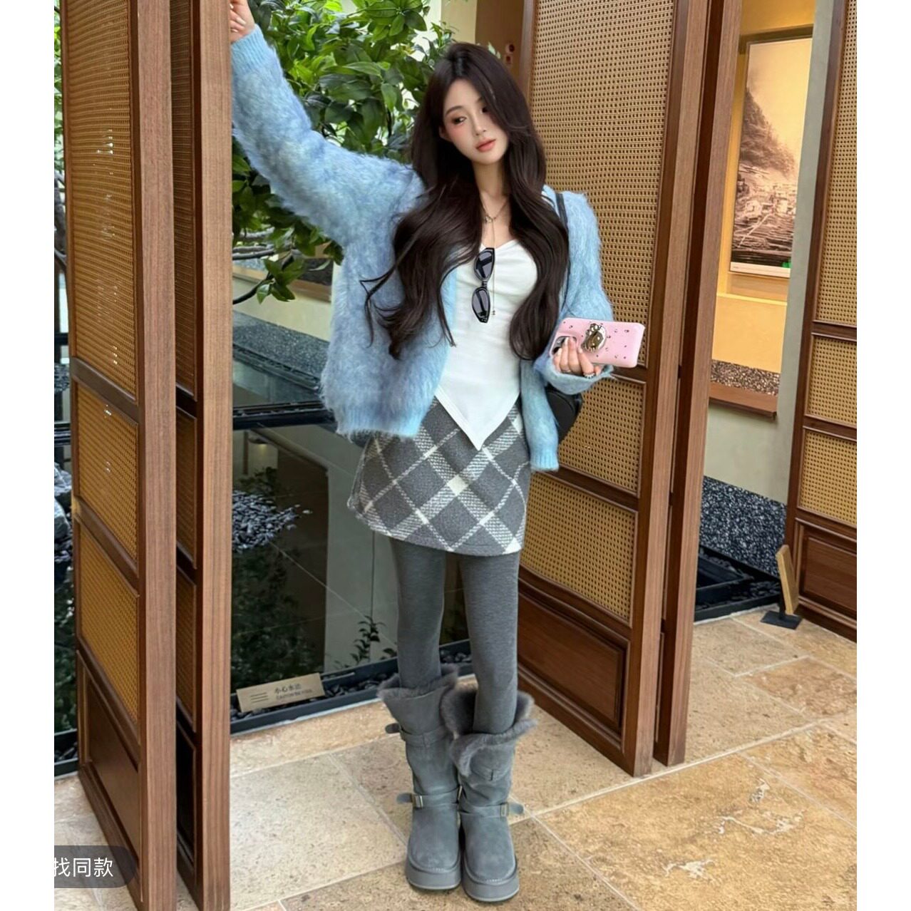 年底五折福利 。温莎往事V领针织开衫新款韩版百搭加厚毛衣外套潮