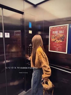 宽松慵懒风软糯奶fufu温柔风仿水貂针皮草外套潮 韩版 2025冬季 新款