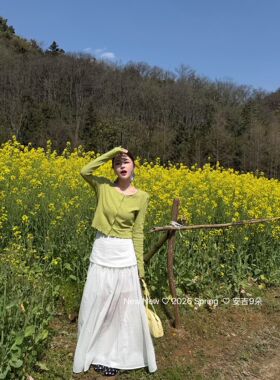 正品实拍2026春夏新款韩版时尚百搭木耳边设计垫肩单排扣开衫上衣