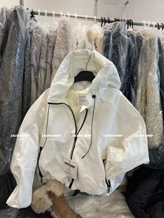 宽松休闲百搭羽绒服潮 韩版 泡菜订制连帽冲锋衣外套女2025冬季 新款