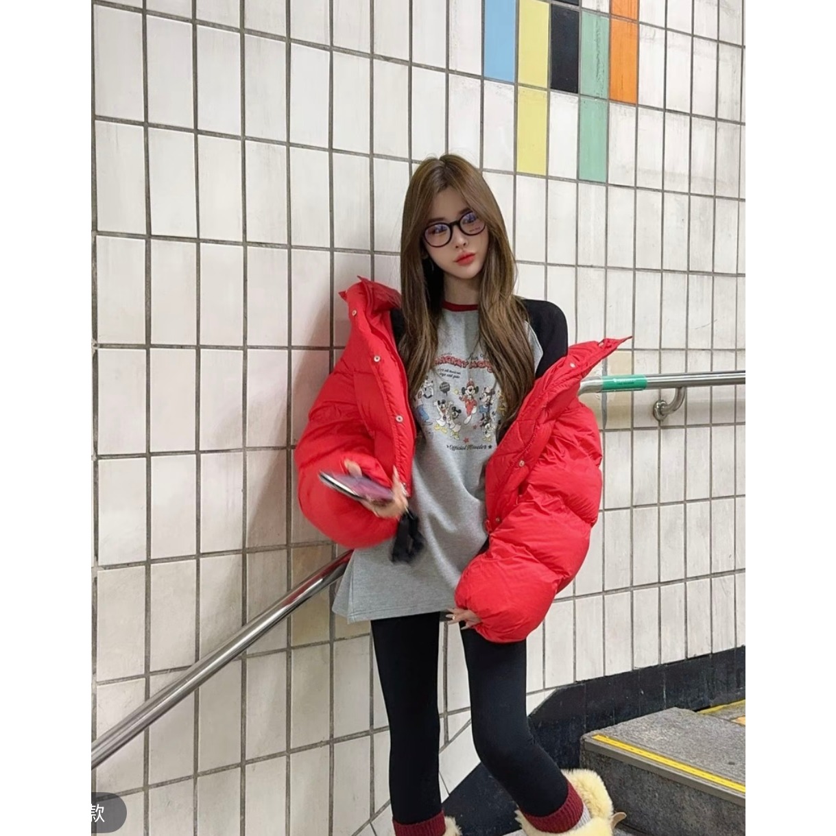 韩国东大门2025秋冬新款时尚休闲百搭宽松显瘦连帽羽绒服外套女潮