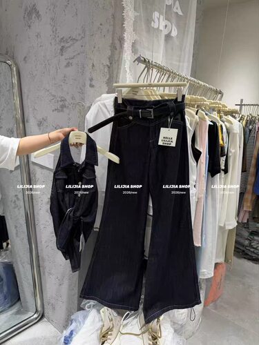 正品实拍2026夏季新款韩版时尚百搭显瘦牛仔背心+牛仔裤两件套女