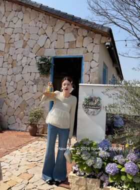 甜美风T恤可爱风2026春季新款今年流行爆款长袖T恤女网纱拼接上衣