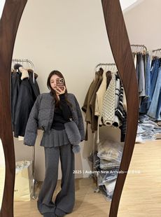 宽松显瘦百搭毛衣短外套潮 韩版 泡菜订制波点羽绒服女2025冬季 新款