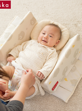 Farska日本新生儿初生婴儿定型枕头aid床中床防宝宝乱动便携防压