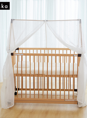 farska豪华款日本款五合一专用2023款城堡蚊帐新生儿宝宝遮光罩