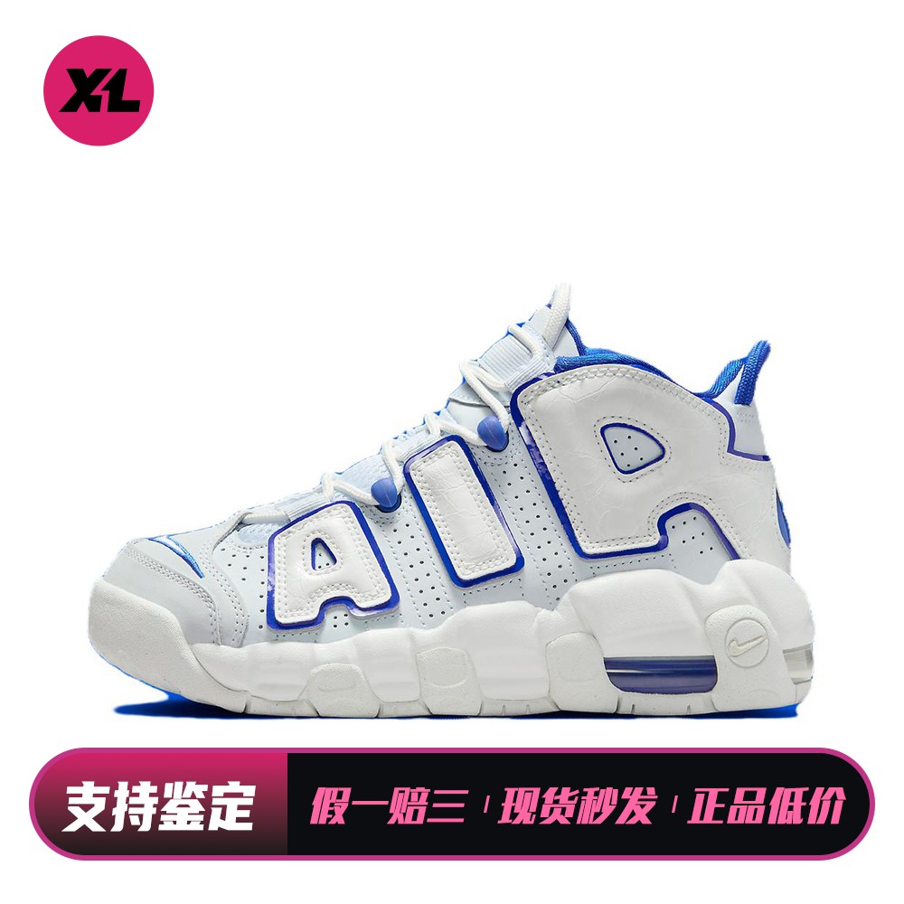 【喜樂运动】 Nike 儿童篮球鞋 白色 中帮 系带 减震 圆头 平跟