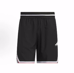 adidas 品牌logo标识舒适时尚运动短裤 男款 黑色