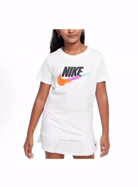 Nike SportswearT恤舒适柔软百搭短袖  白色 儿童款