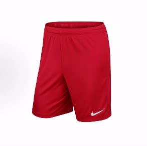 Nike 纯色Logo徽标足球训练透气排汗儿童短裤 儿童款 红色