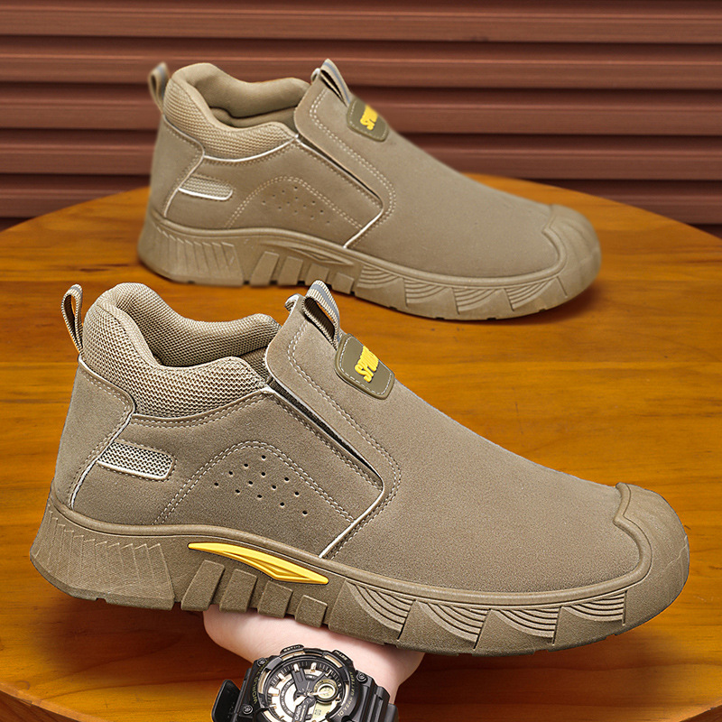 男鞋春季新款透气一脚蹬软底男士