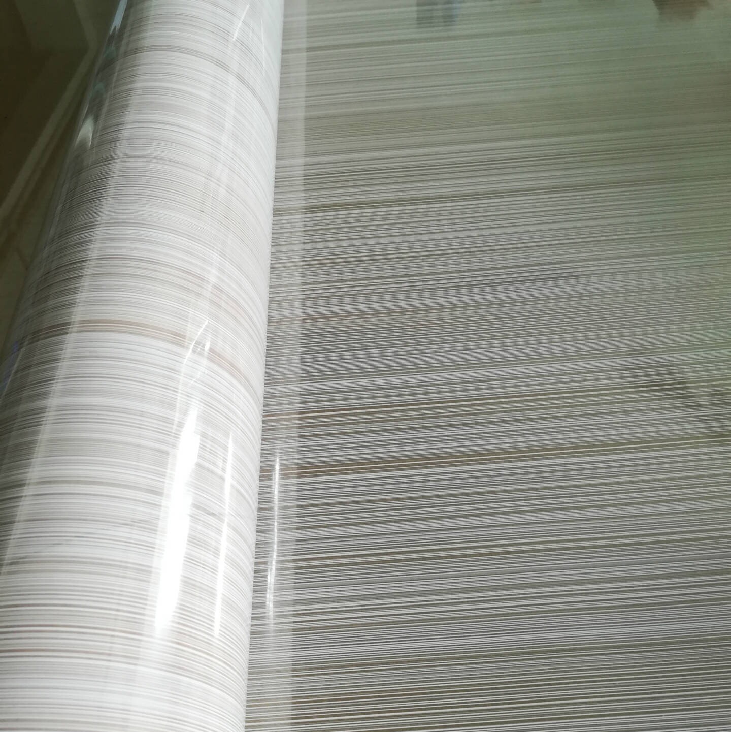 细条纹玻璃贴膜办公室隔断家居门窗户玻璃幕墙贴膜夹丝玻璃条纹膜
