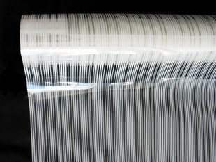 条纹艺术玻璃装饰带胶膜 夹膜玻璃 办公室移动门玻璃隔断装饰