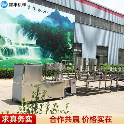 商用豆腐机器设备 智能豆腐生产线 自动磨浆煮浆压制1人操作