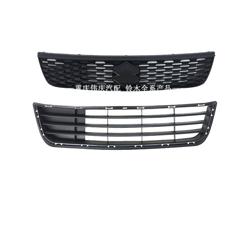 适配长安铃木雨燕13款专用上下中网 散热器进气格栅车头网格配件