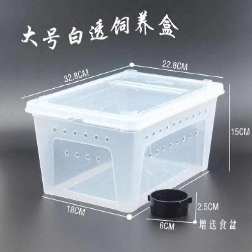 高透明养蚯蚓专用箱塑料饲养盒子透气养殖面包虫活饵红虫保湿用品