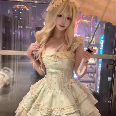 栀子来了原创小蓓蕾Lolita连衣裙