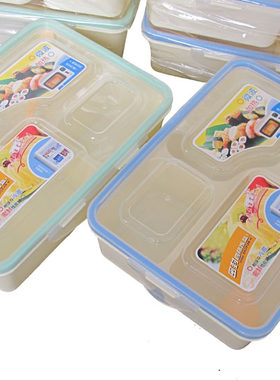 塑料饭盒2l四格微波炉加大多格