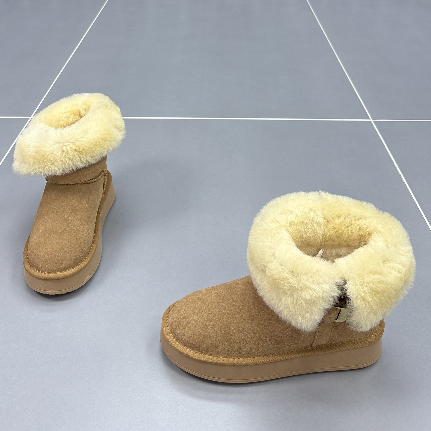 真皮羊毛雪地靴女2025冬季新款