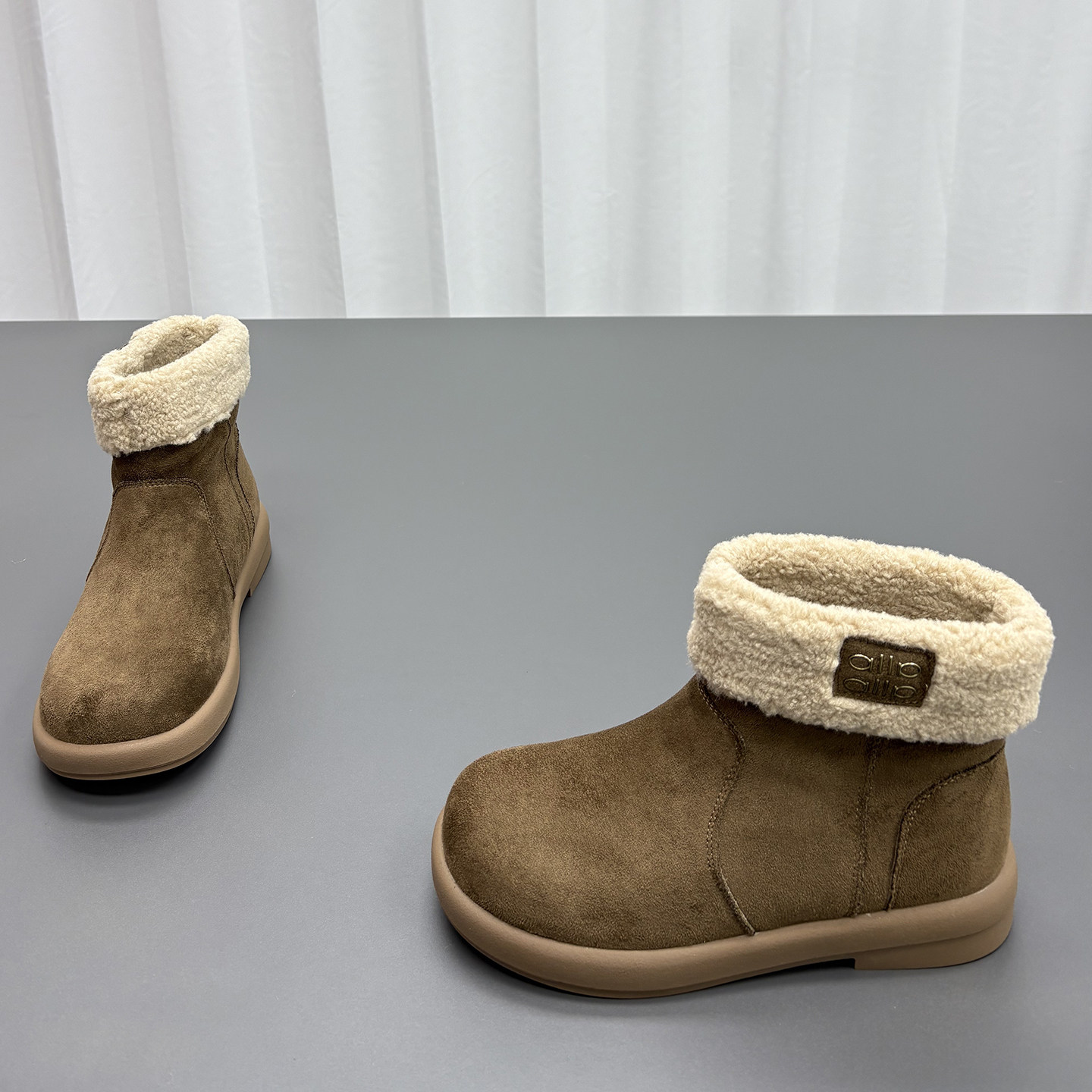 羊猄绒羊毛雪地靴女2025冬季新款圆头短筒加厚保暖防滑休闲棉靴潮,女鞋,时尚雪地靴,淘宝优惠券,粉丝福利购,淘宝优惠卷