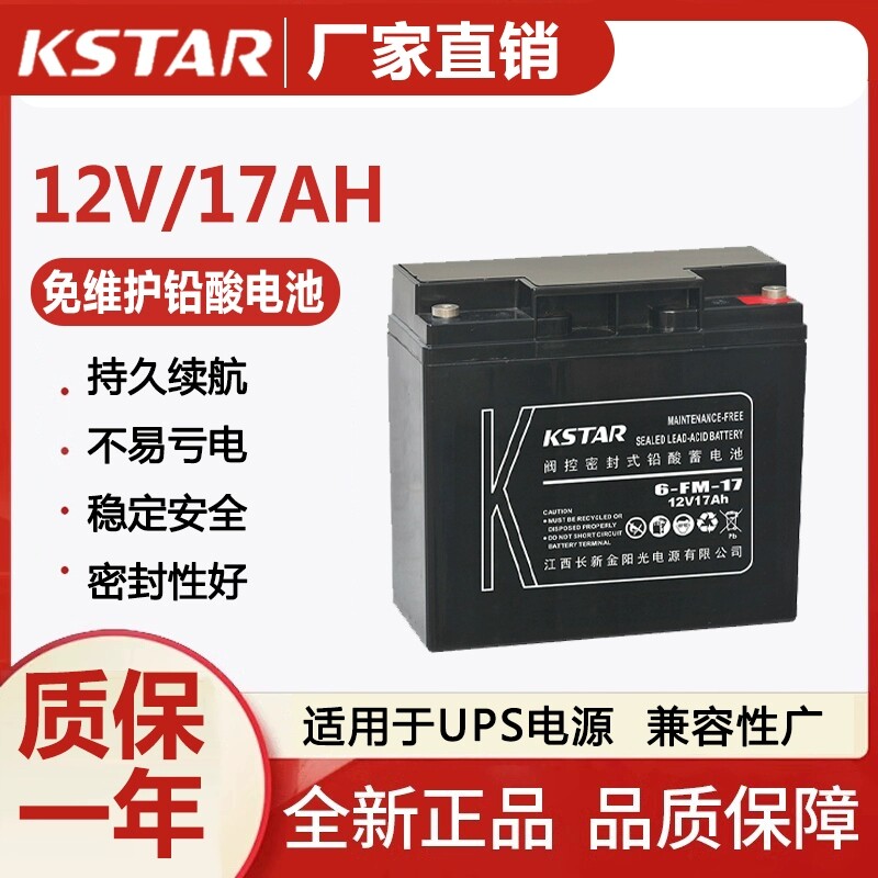 科士达酸蓄电池17/24/38/65/100/120/150AH/UPS电源/EPS电源