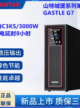 山特 SANTAK UPS不间断电源 C3KS 8小时 3KVA 3000W 电池100AH