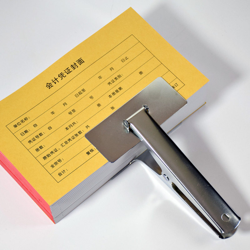 대형 바우처 클립 초대형 회계 바우처 바인딩 고정 클립 초대형 스테인레스 스틸 금속 지폐 클립 플랫 입 클립