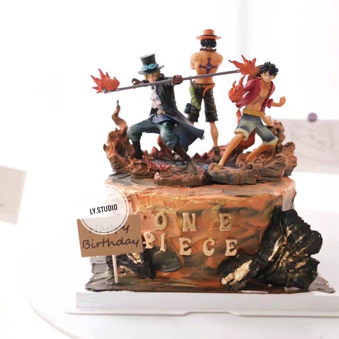 麓岚 海贼王 生日蛋糕同城配送网红卡通动漫 航海王路飞 儿童男友