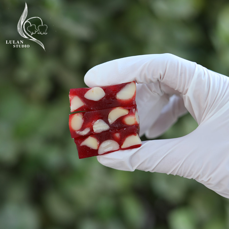 麓岚 新年礼盒 纯手工糖果 黑芝麻牛乳 树莓芒果软糖 杏仁太妃糖