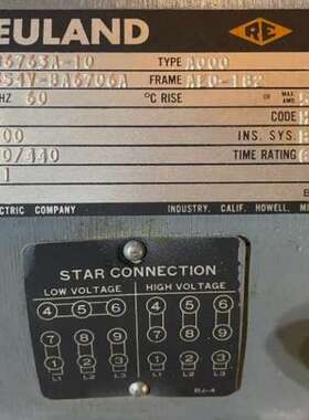 RULAND美国电动马达 - 0.5HP/1200RPM