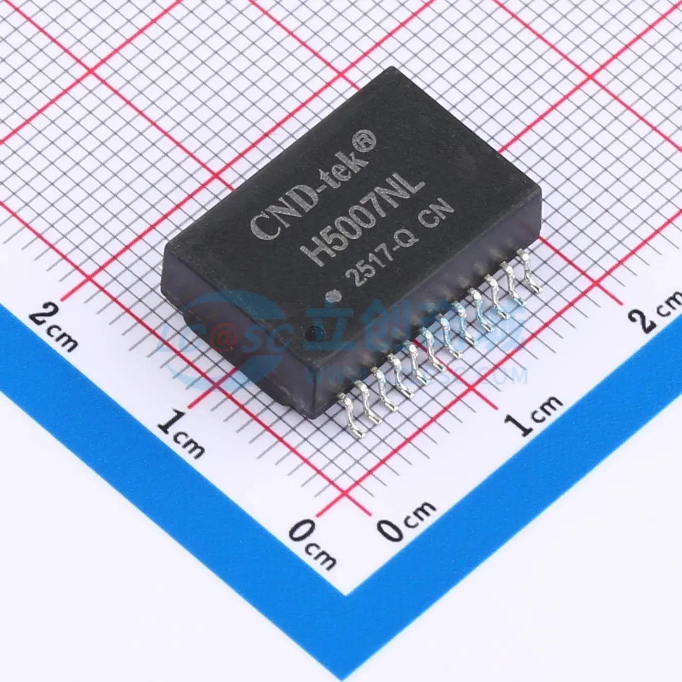 H5007NLTP 网口变压器 SMD-24P,17.5x12.2mm H5007NLTP