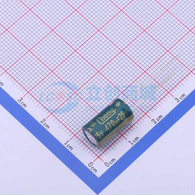 GR477M025F14RR0VL4FP0 直插电解电容 8x14mm 绿色 470uF  25V