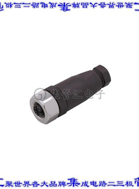 E18164 圆形连接器4POS插座母插口螺钉自由悬挂