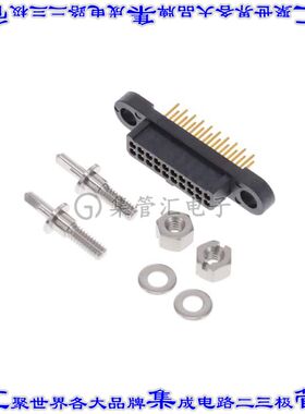 MHDAS2M020YDE10 针座连接器20POS接头2排1.27mm公形插针通孔直针