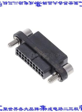 MHDAS2M020AE01 矩形连接器20POS接头2排1.27mm公引脚黑色压接镀