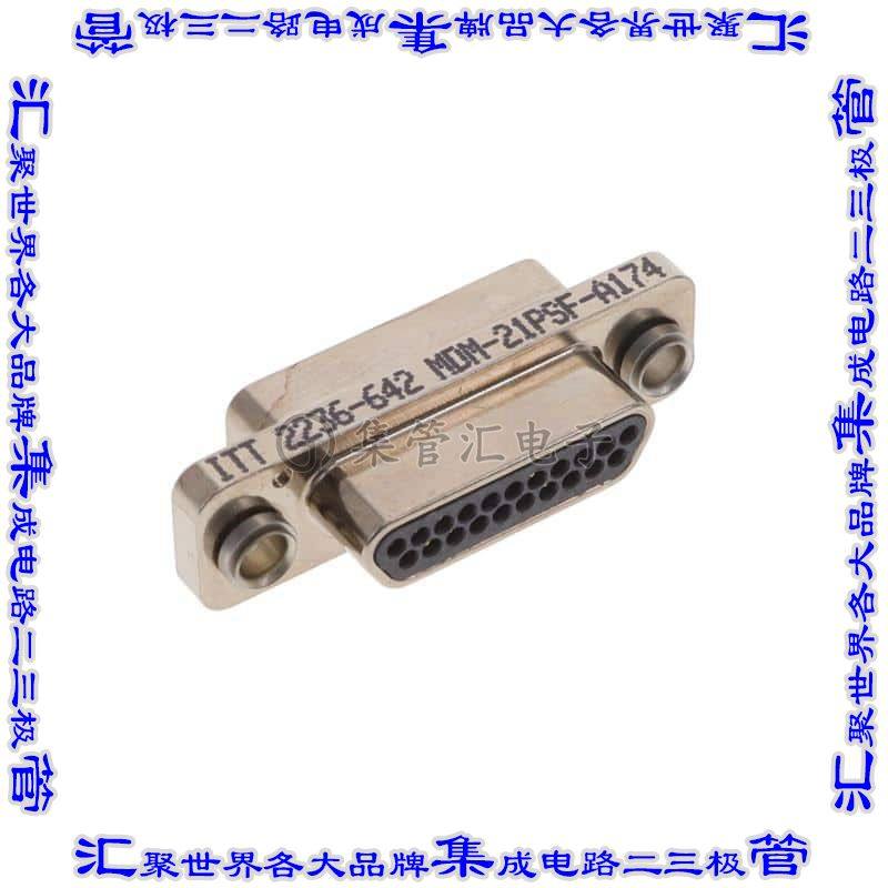 MDM-21PSF-A174 连接器21POS插头公引脚2排D-TYPE型面板安装