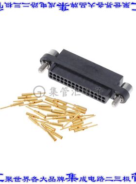 MHDAS2M030BE01 矩形连接器30POS接头2排1.27mm公引脚黑色压接镀