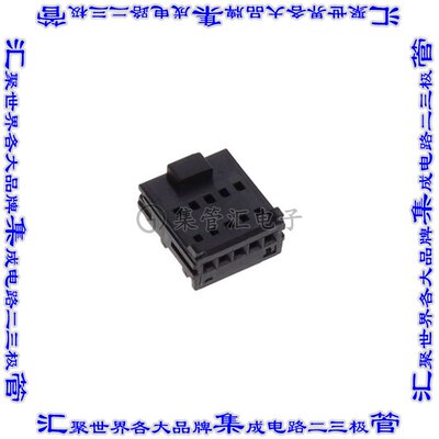 2355088-5 矩形连接器5POS插座1.2mm母插口黑色IDC自由悬挂
