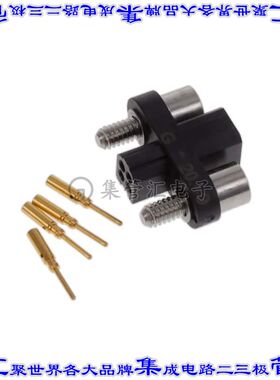 MHDAS2M004GE01 矩形连接器4POS接头2排1.27mm公引脚黑色压接镀金