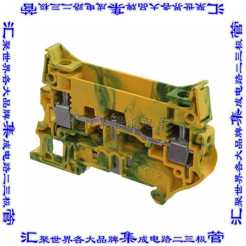 1SNK508151R0000 端子块连接器2POS接地地面8.0mm绿色黄色6-24AWG