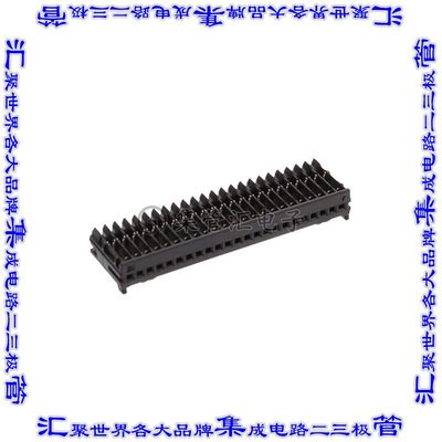 2-2355088-3 矩形连接器23POS插座1.2mm母插口黑色IDC自由悬挂