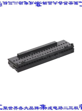 2-2355088-2 矩形连接器22POS插座1.2mm母插口黑色IDC自由悬挂