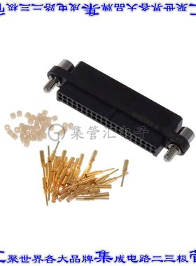 MHDAS2M040AE01 矩形连接器40POS接头2排1.27mm公引脚黑色压接镀