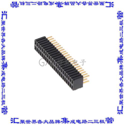SLM-122-01-G-D 针座连接器44POS插座2排1.27mm叉状通孔直针镀金