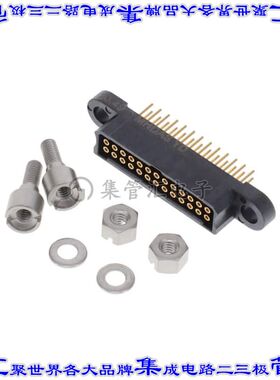 MHDAS2F026YDE50 针座连接器26POS插座2排1.27mm母形插口通孔直针