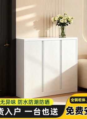 钢制鞋柜家用门口多层防水防潮防尘大容量鞋柜收纳柜一体靠墙鞋架