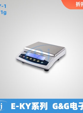双杰G&G E6KY-1 6kg/1g电子天平电子秤 300*220mm秤盘 自带电池称