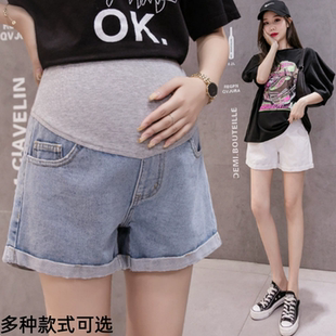 薄款 夏季 宽松阔腿裤 孕妇短裤 夏 孕妇牛仔短裤 外穿三分中裤 2026新款